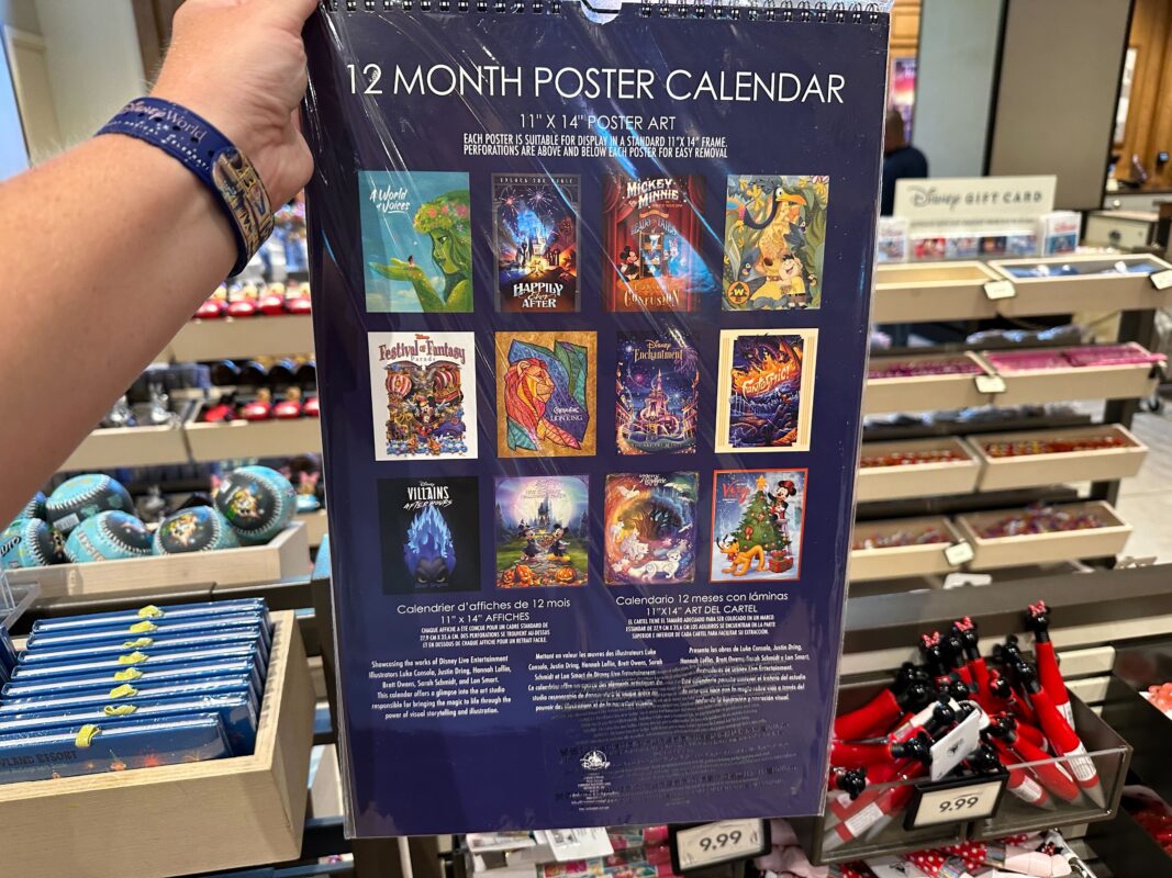 Walt Disney World 2024 Attraction Poster Calendar Featuring the Art of