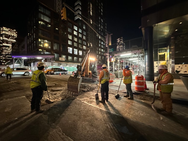 10th Ave Bike Lane construction