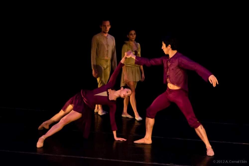 Elizabeth Mochizuki in Victor Plotnikov’s &quot;Given&quot; with Ballet Rhode Island, 2012. (Courtesy A. Cemal Ekin)